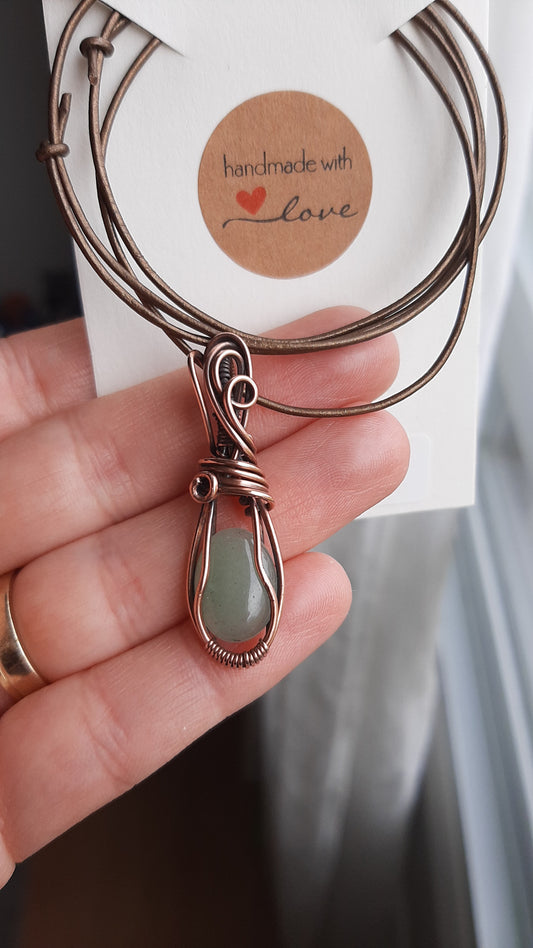 Dainty Aventurine pendant