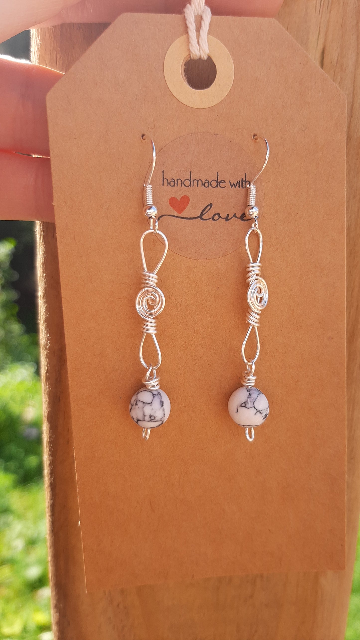 Howlite beauties /dangle earrings