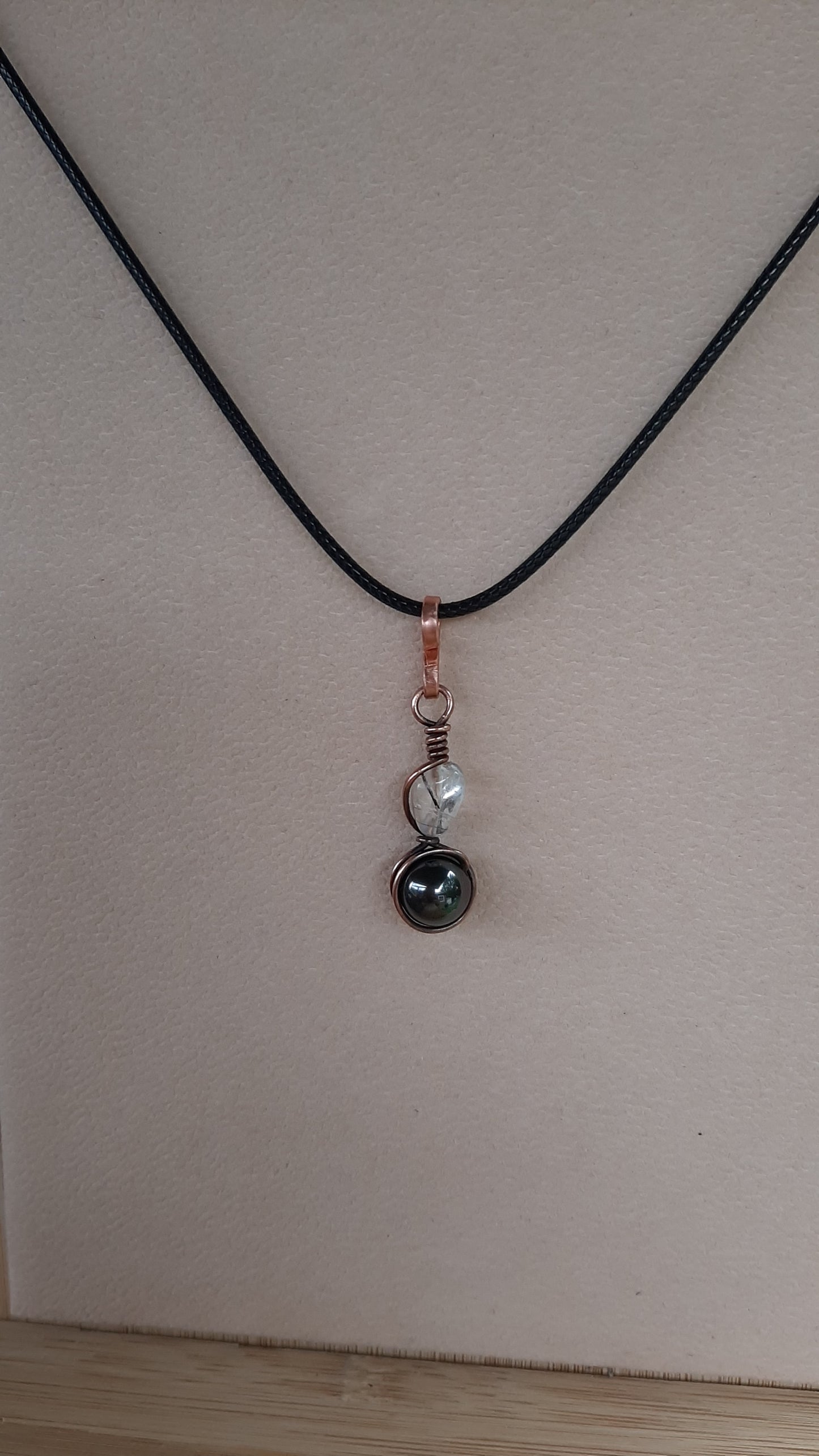 Magnetic Hematite & Rutilated Quartz in oxidized copper metal