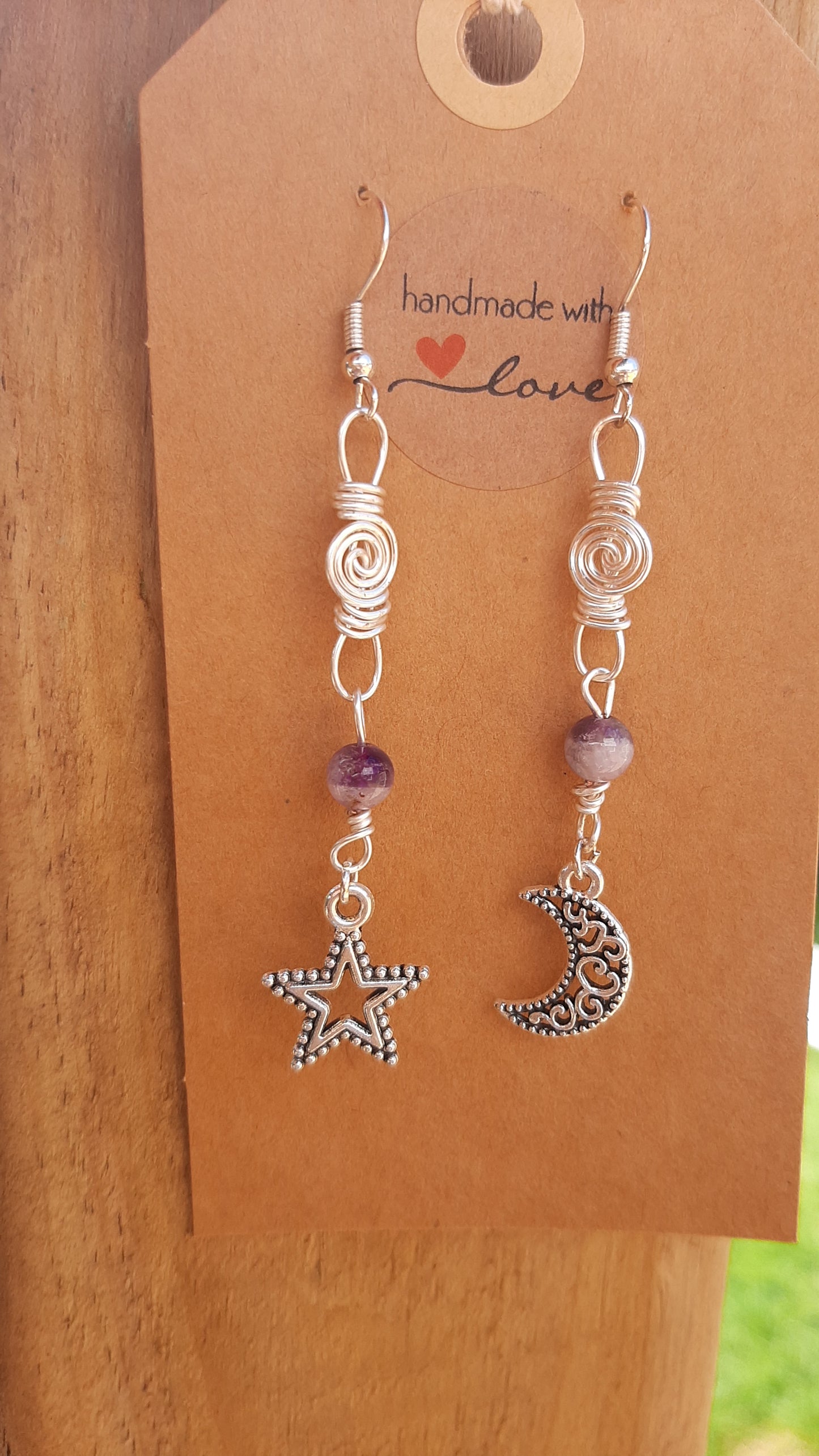 Star & moon w/ Amethyst